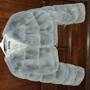 Grey Crop Jacket Large